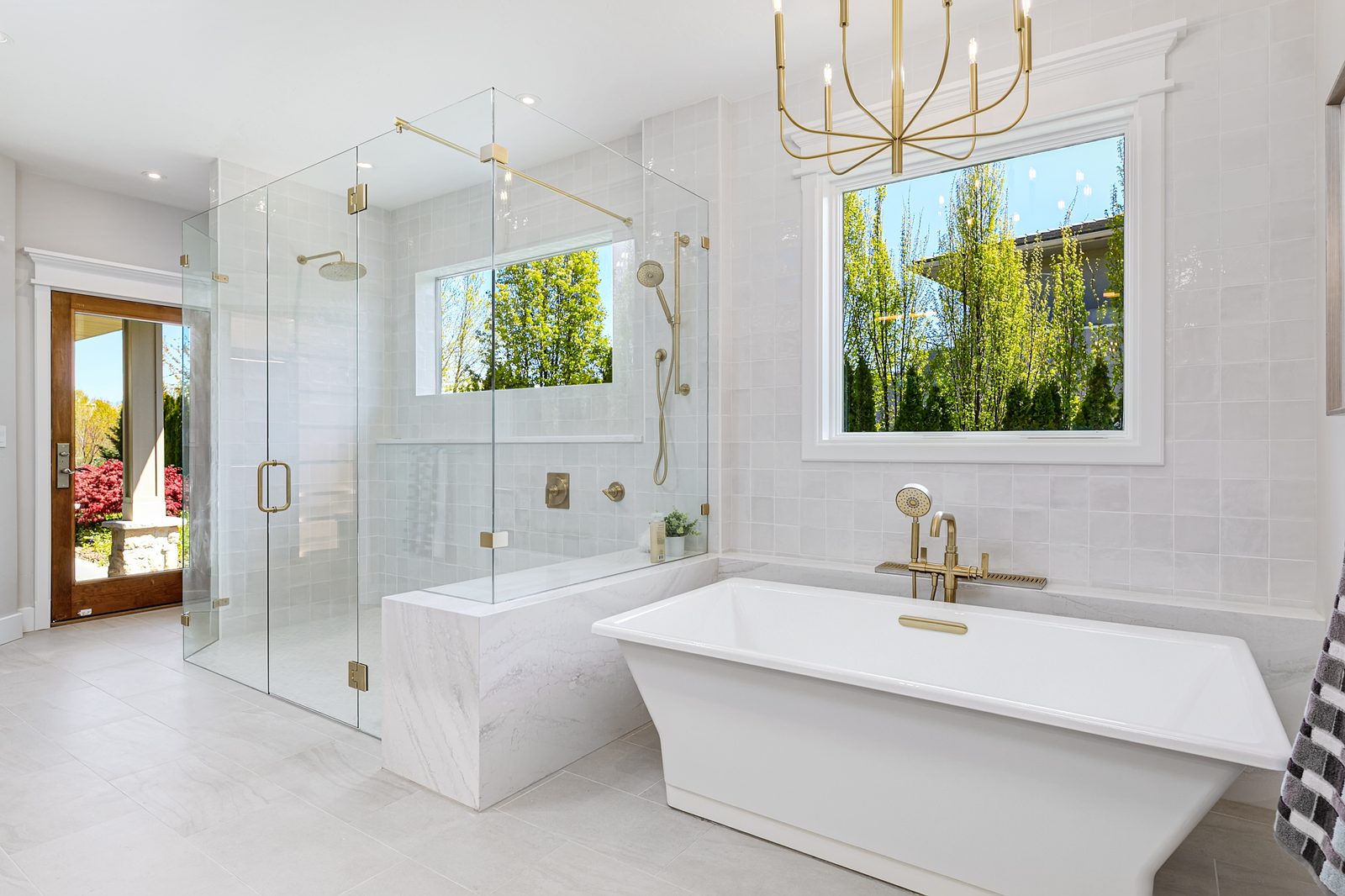 Remodeled primary bathroom